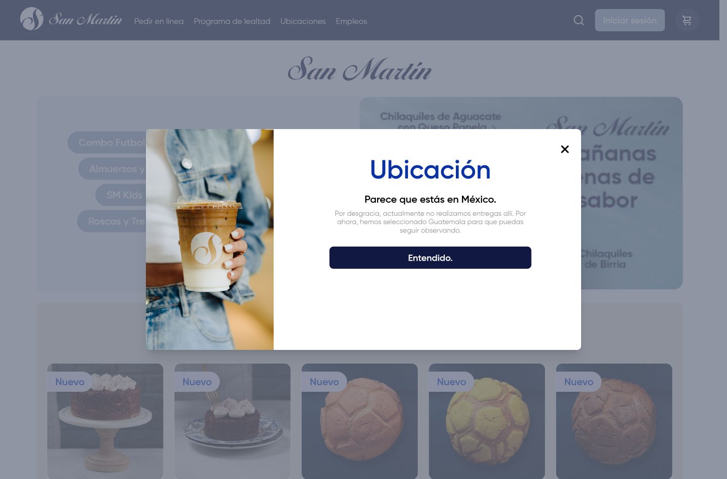 Website informativo de San Martín como referencia visual para sitios web institucionales
